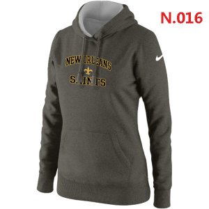 Women New Orleans Saints Heart & Soul Pullover Hoodie Dark grey