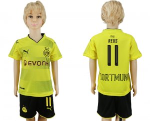 2017-18 Dortmund 11 REUS Home Youth Soccer Jersey