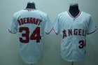 mlb los angeles angels #34 adenhart white