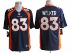 Nike NFL Denver Broncos #83 Wes Welker Blue Jerseys(Game)