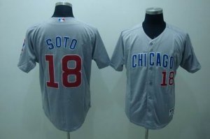 mlb chicago cubs soto #18 grey