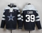 Nike Dallas Cowboys #39 Brandon Carr Navy Blue Player Pullover Hoodie