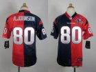 Nike Women Houston Texans #80 Andre Johnson blue-red jerseys(Elite split 10th patch)