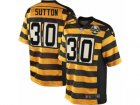 Mens Nike Pittsburgh Steelers #30 Cameron Sutton Limited Yellow Black Alternate 80TH Anniversary Throwback NFL Jersey