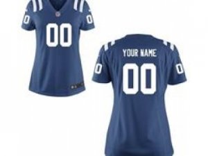 Women\'s Nike Indianapolis Colts Customized Game Team blue Jerseys