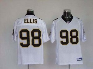 nfl new orleans saints #98 ellis white