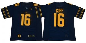 California Golden Bears #16 Jared Goff Navy College Football Jersey