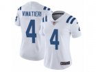 Women Nike Indianapolis Colts #4 Adam Vinatieri Vapor Untouchable Limited White NFL Jersey