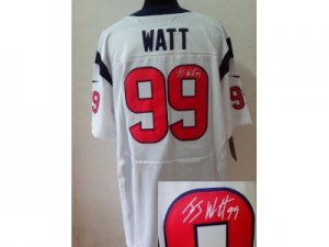 Nike NFL Houston Texans #99 J.J. Watt white jerseys(signature Elite)