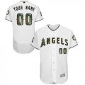 Los Angeles Angels White Memorial Day Mens Flexbase Customized Jersey