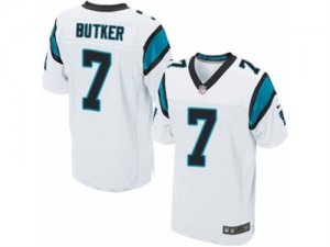 Mens Nike Carolina Panthers #7 Harrison Butker Elite White NFL Jersey