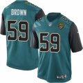 Mens Nike Jacksonville Jaguars #59 Arthur Brown Limited Teal Green Team Color NFL Jersey