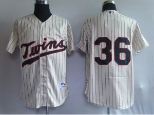 MLB Jerseys Minnesota Twins 36# Nathan cream