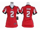 Nike Women Atlanta Falcons #2 Matt Ryan red jerseys