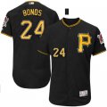 2016 Men Pittsburgh Pirates #24 Barry Bonds Majestic Black Flexbase Authentic Collection player Jersey