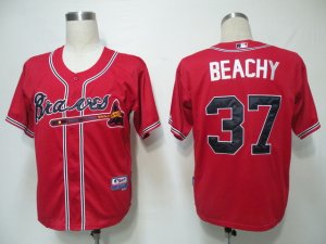 MLB Atlanta Braves #37 Beachy Red[Cool Base]