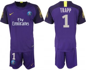 2018-19 Pari Saint-Germain 1 TRAPP Home Violet Goalkeeper Soccer Jersey