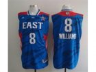 2013 All-Star Eastern Conference New York Nets #8 Deron Williams Blue[Revolution 30 Swingman]