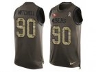 Nike San Francisco 49ers #90 Earl Mitchell Limited Green Salute to Service Tank Top NFL Jersey