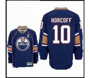 nhl edmonton oilers #10 horcoff lt.blue