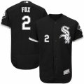 Men's Majestic Chicago White Sox #2 Nellie Fox Black Flexbase Authentic Collection MLB Jersey