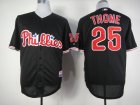 mlb philadephia phillies #25 thome black