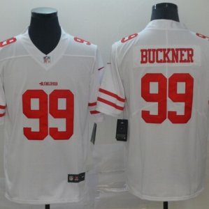 Nike 49ers #99 DeForest Buckner White Vapor Untouchable Limited Jersey