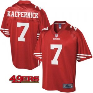 Mens Pro Line San Francisco 49ers #7 Colin Kaepernick Team Color Jersey