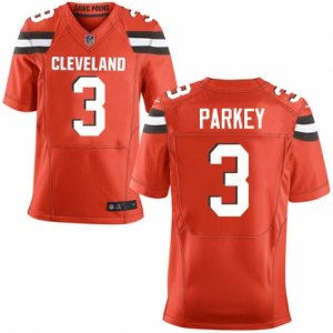 Men\'s Nike Cleveland Browns #3 Cody Parkey Elite Orange Alternate NFL Jersey