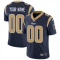 Mens Nike Los Angeles Rams Customized Navy Blue Team Color Vapor Untouchable Limited Player NFL Jersey