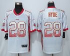 NEW Nike San Francisco 49ers #28 Hyde White Jerseys(Drift Fashion Elite)