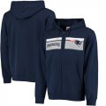 New England Patriots Majestic Touchback Full Zip Hoodie Navy