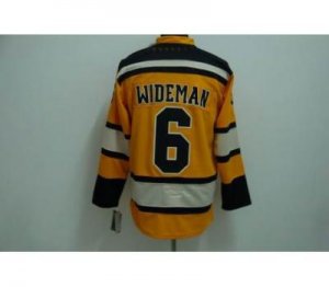 nhl boston bruins #6 wideman yellow winter classic