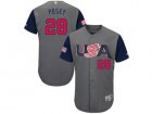 Mens USA Baseball #28 Buster Posey Majestic Gray 2017 World Baseball Classic Authentic Jersey