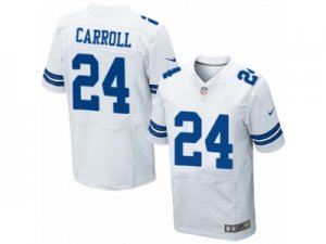 Mens Nike Dallas Cowboys #24 Nolan Carroll Elite White NFL Jersey