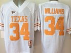 NCAA Texas Longhorns #34 Williams white Jerseys