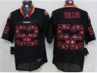 Nike NFL San Francisco 49ers #52 Patrick Willis Black Jerseys[Lights Out Elite]