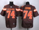 Nike Cleveland Browns #74 Cameron Erving Brown jerseys(Elite)