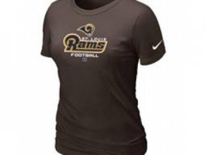 Women St.Louis Rams Brown T-Shirt