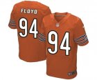 Mens Nike Chicago Bears #94 Leonard Floyd Elite Orange Alternate NFL Jersey