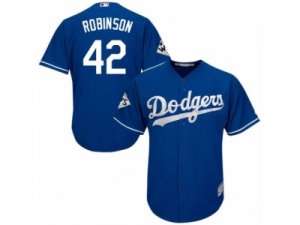 Youth Majestic Los Angeles Dodgers #42 Jackie Robinson Replica Royal Blue Alternate 2017 World Series Bound Cool Base MLB Jersey