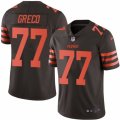 Mens Nike Cleveland Browns #77 John Greco Limited Brown Rush NFL Jersey