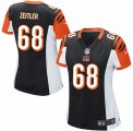 Womens Nike Cincinnati Bengals #68 Kevin Zeitler Game Black Team Color NFL Jersey