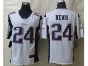 Nike New England Patriots #24 Revis White Jerseysï¼ˆGameï¼‰