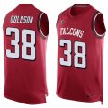 Mens Nike Atlanta Falcons #38 Dashon Goldson Limited Red Player Name & Number Tank Top NFL Jersey