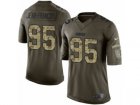 Mens Nike Green Bay Packers #95 Ricky Jean-Francois Limited Green Salute to Service NFL Jersey