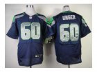 Nike seattle seahawks #60 unger blue jerseys[Elite]