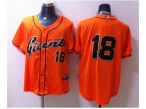 mlb jerseys san francisco giants #18 cain orange[2014 new