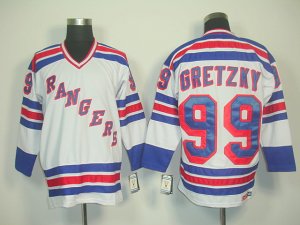 nhl new york rangers #99 gretzky white