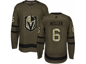 Youth Adidas Vegas Golden Knights #6 Colin Miller Authentic Green Salute to Service NHL Jersey